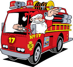 Firetruck with Santa