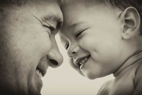 Granparent with child