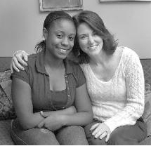 Kyesha King, 16, left, has been helped by her relationship with Kristen Burns.