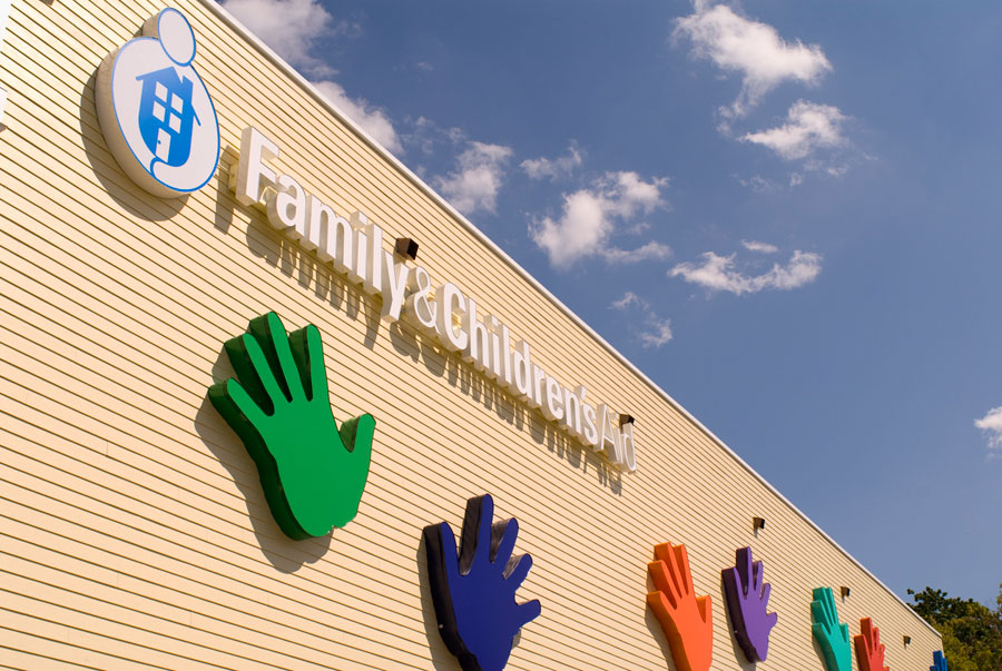 Family & Children's Aid, Danbury, CT, The Building with the Hands on It!